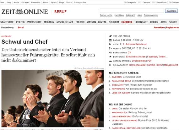 Screenshot zeit.de