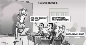 Menti Deutschkurs, comic