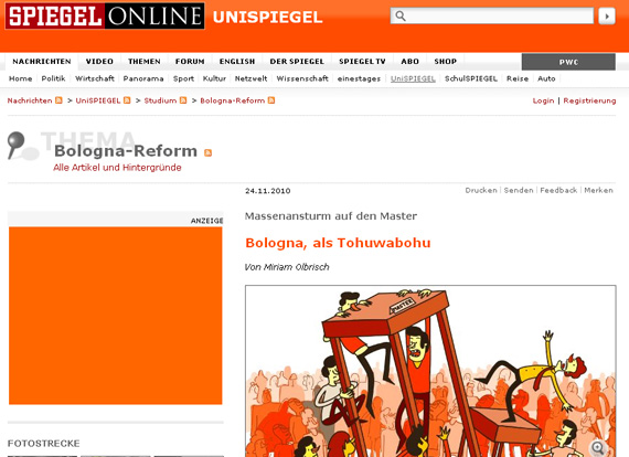 Screenshot Spiegel Master Krise