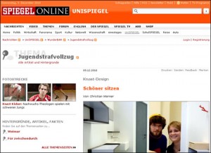 Screenshot Spiegel, Schöner sitzen