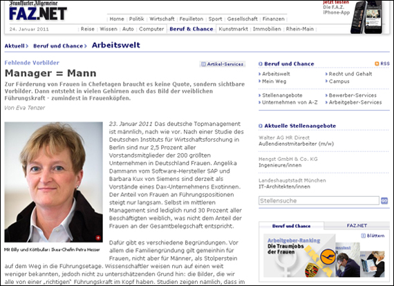Screenshot FAZ,Manager = Mann